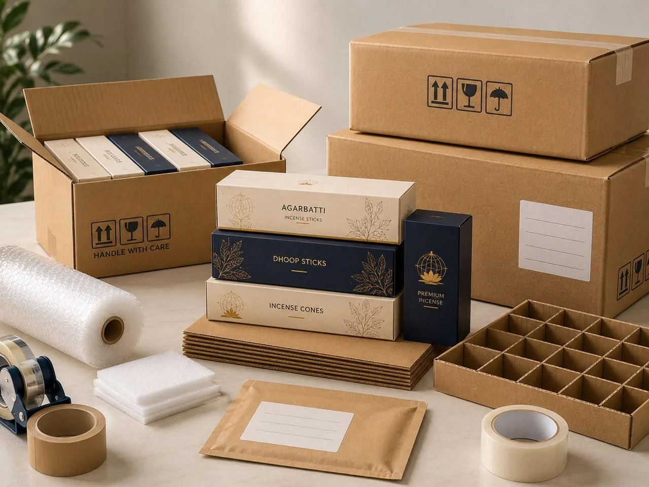 Professional export packaging coordination for Indian incense products